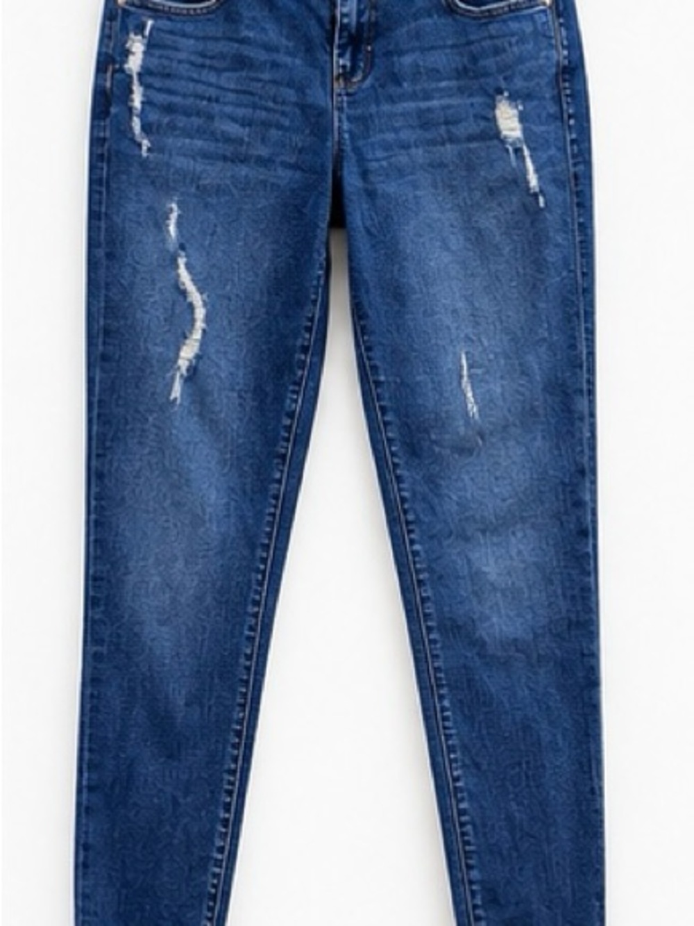 torrid Blue Distressed Skinny Jeans